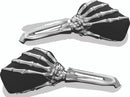 Kuryakyn Skeleton Hand Mirrors Chrome/Black-1