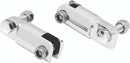 Kuryakyn 1-1/4in Stirrup Heel Rest Extenders Chrome-1