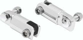 Kuryakyn 1-1/4in Stirrup Heel Rest Extenders Chrome