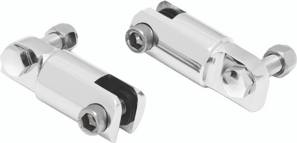 Kuryakyn 1-1/4in Stirrup Heel Rest Extenders Chrome