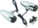 Kuryakyn Super Bright LED Mini Bullet Lights Amber Chrome-1