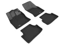 3D MAXpider 2015-2020 Audi A3/A3 Sportback E-Tron/RS3/S3 Kagu 1st & 2nd Row Floormats - Black-1