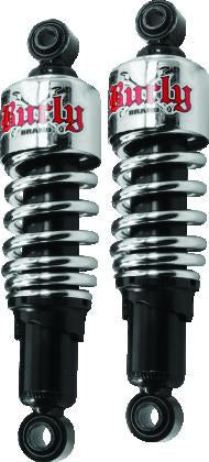 Burly Brand Dyna Shocks 10.5in - Chrome