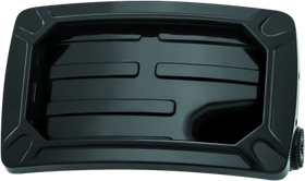 Kuryakyn Nova Curved Horizontal Mount Side License Plate Holder Gloss Black
