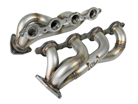aFe Twisted Steel 1-3/4in 304SS Shorty Headers 2019-25 GM Silverado / Sierra 1500 V8-5.3L/6.2L