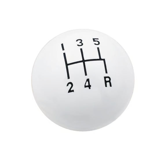 Mr. Gasket Shifter Knob - 5-Speed Pattern - White