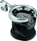 Kuryakyn Universal Passenger Drink Holder With Basket Black/Chrome-1