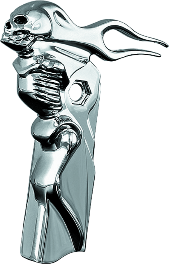 Kuryakyn Zombie Front Shift Arm Cover 82-16 Touring Chrome