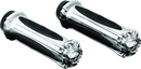 Kuryakyn Zombie Grips Without Throttle Boss Throttle-By-Wire Chrome-1