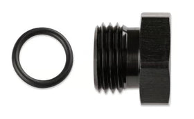 Mr Gasket AN Port Plug - Hex Head - Black