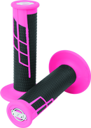 ProTaper Clamp-On 1/2 Waffle Grip - Neon Pink/Black-1