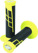 ProTaper Clamp-On 1/2 Waffle Grip - Neon Yellow/Black-1