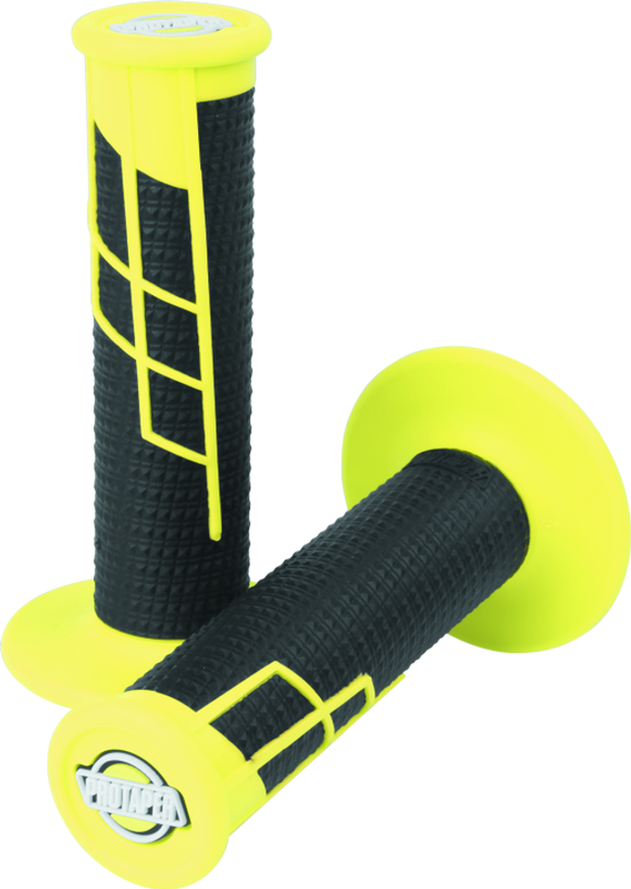 ProTaper Clamp-On 1/2 Waffle Grip - Neon Yellow/Black