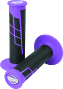 ProTaper Clamp-On 1/2 Waffle Grips - Neon Purple/Black-1