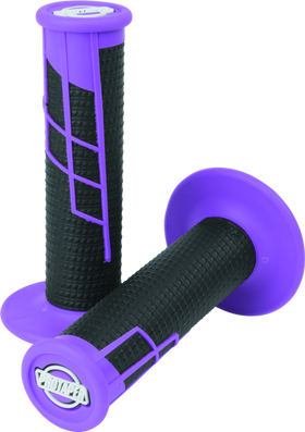 ProTaper Clamp-On 1/2 Waffle Grips - Neon Purple/Black