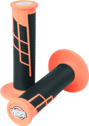 ProTaper Clamp-On 1/2 Waffle Grip - Neon Orange/Black-1