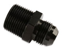 Mr. Gasket Straight -8 AN To 1/2 Inch NPT Adapter - Black-1