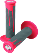 ProTaper Full Diamond Clamp-On Grips - Red/Dark Gray-1