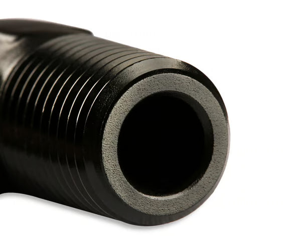 Mr. Gasket 90 Degree -8 AN To 1/2 Inch NPT Adapter - Black