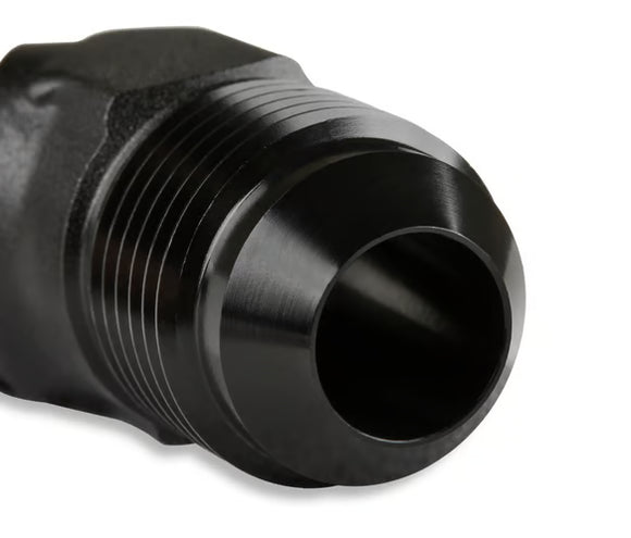 Mr. Gasket 45 Degree -8 AN To 1/2 Inch NPT Adapter - Black
