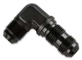 Mr. Gasket -6 AN 90 Degree Bulkhead Fitting - Black