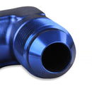 Mr. Gasket -10 AN 90 Degree Bulkhead Fitting - Blue-2