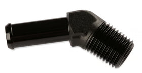 Mr. Gasket 45 Degree 3/4 Inch Hose To 3/4 Inch NPT - Black