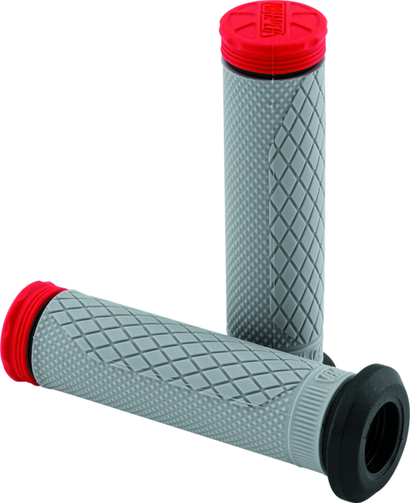 ProTaper Tri Density Full Diamond MX Grips - Red