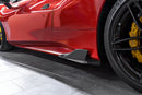 Ferrari 488 GTB & GTS Carbon Side Fins (With Adapters) (Matte)-5