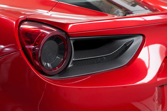 Ferrari 488 GTB & GTS Carbon Tail Light Covers
