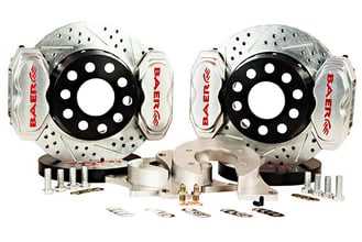 Baer SS4+ Fits Rear Ends w/Ford 9" Small Bearing Housing Ends, (5x4.5", 5x4.75"BC), Includes Dual (Two Sets) of Calipers.