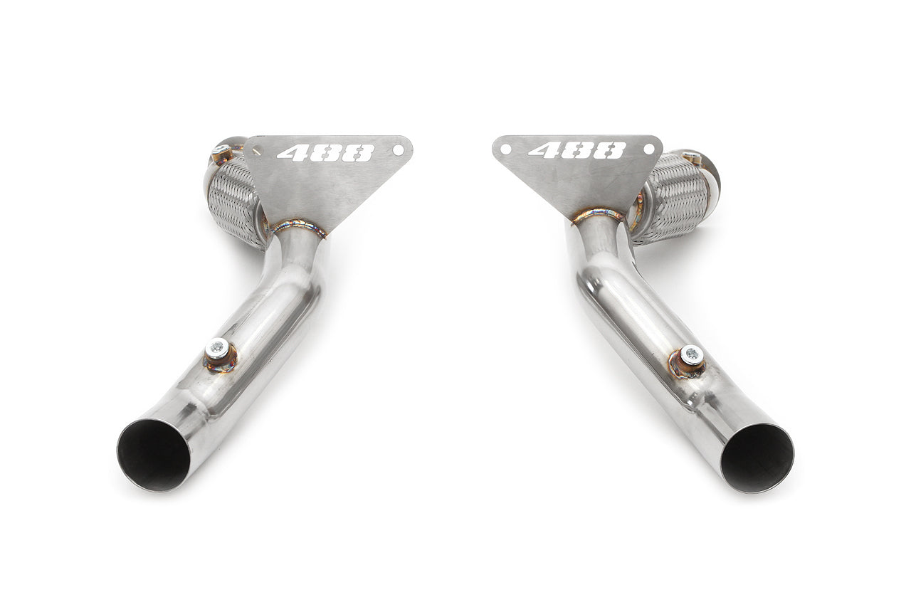 Fabspeed Ferrari 488 Pista Cat Bypass Pipes