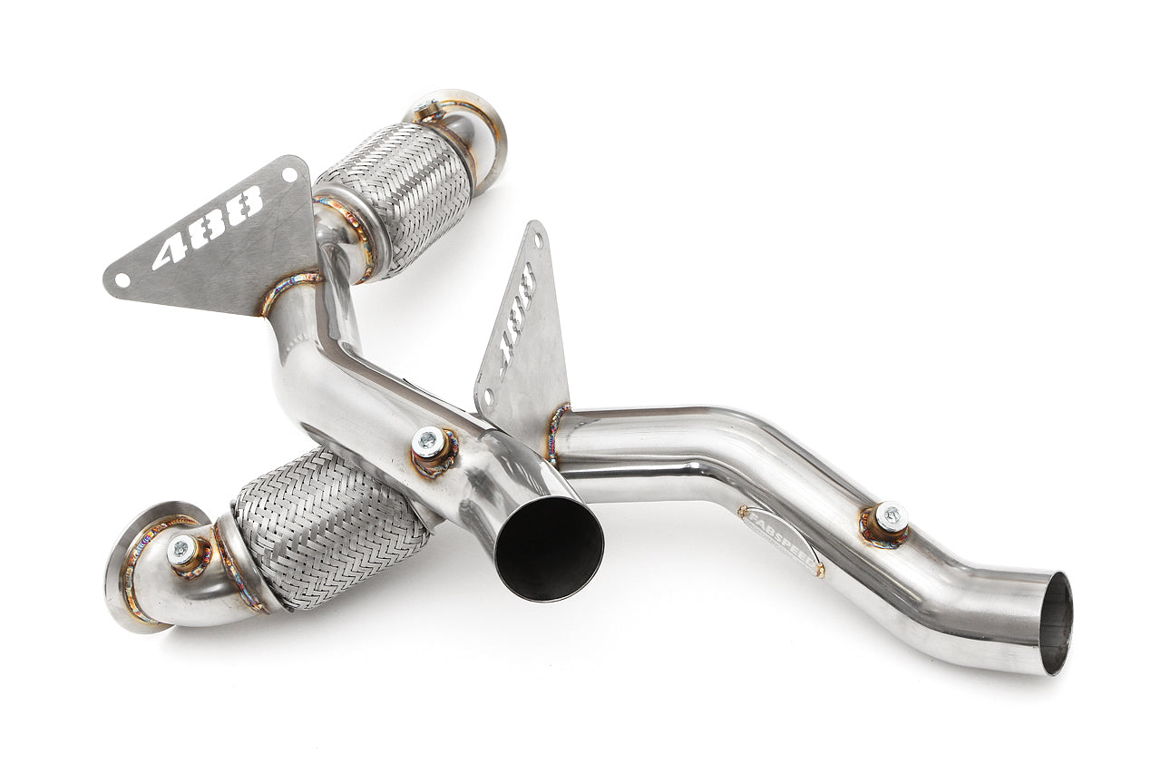 Fabspeed Ferrari 488 Pista Cat Bypass Pipes