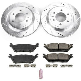 Power Stop 2018 Ford Expedition Front & Rear Z23 Evolution Sport Brake Kit - 0