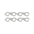 Mr. Gasket Header Gaskets - Aluminum-Layered 1965-1990 Chevrolet 396-454 Big Block with Square Ports, 1.85 Inch x 1.90 Inch-1