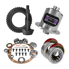 Yukon 8.6in GM 3.42 Rear Ring & Pinion Install Kit 30 Spline Positraction Axle Bearings and Seals