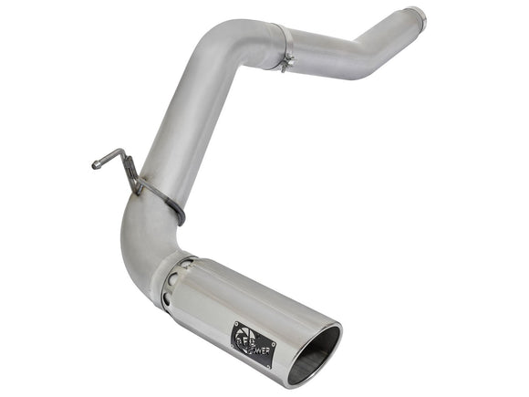 aFe LARGE Bore HD Exhausts 5in DPF-Back SS-409 2016 Nissan Titan XD V8-5.0L CC/SB (td)