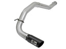aFe LARGE Bore HD DPF-Back SS Exhaust w/ Black Tip 2016 Nissan Titan XD V8-5.0L (td)-1