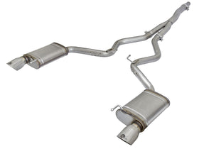 aFe MACHForce XP Exhausts Cat-Back SS-304 EXH w/ Polished Tips 15-16 Ford Mustang EcoBoost 2.3L (t) - 0