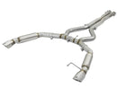 aFe MACHForce XP 3in Aggressive Toned Cat-Back Exhausts w/ Polished Tips 15-17 Ford Mustang V6/V8-2