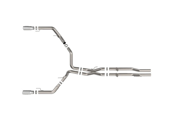 Vulcan Series 3 IN to 3-1/2 IN Stainless Steel Cat-Back Exhaust System Ford F-150 Raptor/ Raptor R 21-25 V6/V8