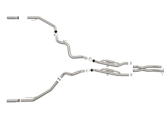 Vulcan Series 3 IN 304 Stainless Steel Cat-Back Exhaust System Ford Ranger Raptor 24-26 V6-3.0L (tt)