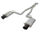 aFe Mach Force-Xp 3in CB Stainless Steel Dual Exhaust System w/ Black Tips 09-15 Cadillac CTS-V-2