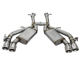 aFe MACHForce XP 3in 304 SS Axle-Back Dual Exhaust (NPP) w/ Polished Tips 16-17 Camaro SS V8-6.2L - 0