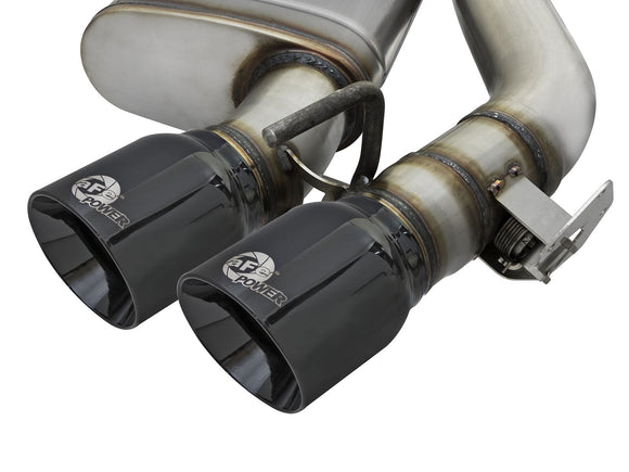 aFe MACHForce XP 3in 304 SS Cat-Back Dual Exhaust w/ Black Tips 16-17 Chevy Camaro SS V8-6.2L