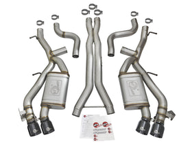 aFe MACHForce XP 3in 304 SS Cat-Back Dual Exhaust w/ Black Tips 16-17 Chevy Camaro SS V8-6.2L