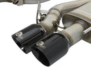 aFe MACHForce XP 3in 304SS Cat Back Exhaust s/ Black Tips 16-17 Cadillac ATS-V V6-3.6L (tt)-2