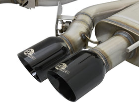 aFe MACHForce XP 3in 304SS Cat Back Exhaust s/ Black Tips 16-17 Cadillac ATS-V V6-3.6L (tt) - 0