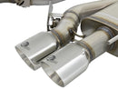 aFe MACHForce XP 3in 304 SS Cat-Back Dual Mode Exhaust w/ Polished Tips 16-17 Cadillac ATS-V V6-3.6L-2