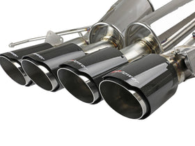 aFe MACHForce XP Axle Back 304SS Exhaust w/ Carbon Fiber Tips 15-19 Chevy Corvette Z06 - 0